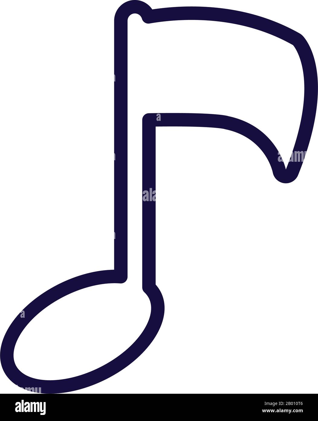 Note line style icon design, Music sound melody song musical art and ...