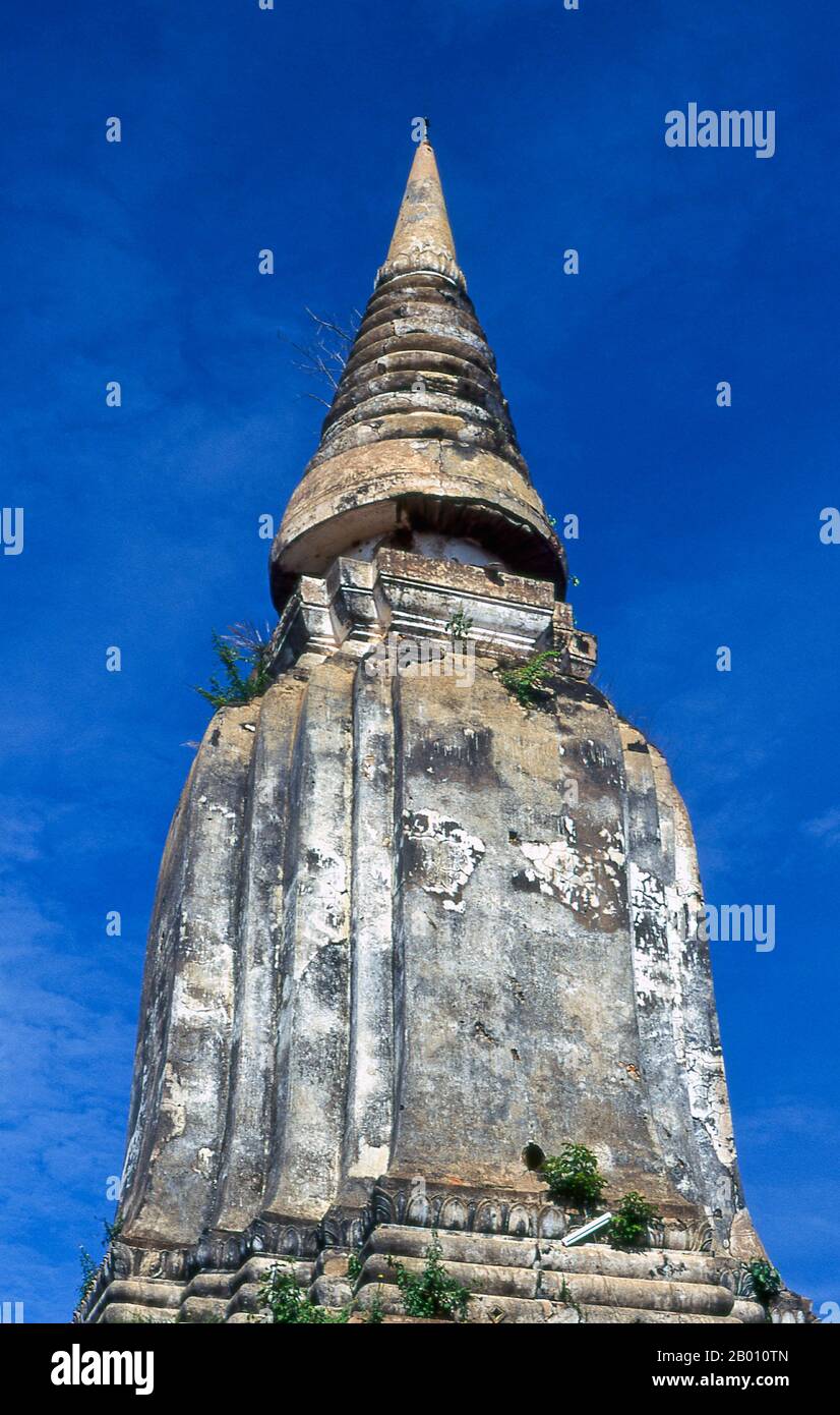 Cambodia: Unrestored chedi atop Phnom Udong, Udong. Oudong (Victorious ...