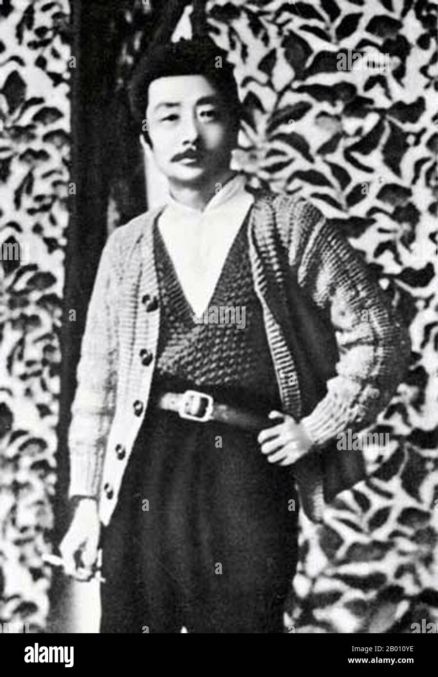 China: The Chinese writer Lu Xun (1881-1936).  Lu Xun (or Lu Hsun), was the pen name of Zhou Shuren (Chou Shu-jen), September 25, 1881 – October 19, 1936. One of the major Chinese writers of the 20th century. Considered by many to be the founder of modern Chinese literature, he wrote in baihua (the vernacular) as well as classical Chinese. Lu Xun was a short story writer, editor, translator, critic, essayist and poet. In the 1930s he became the titular head of the Chinese League of the Left-Wing Writers in Shanghai. Stock Photo