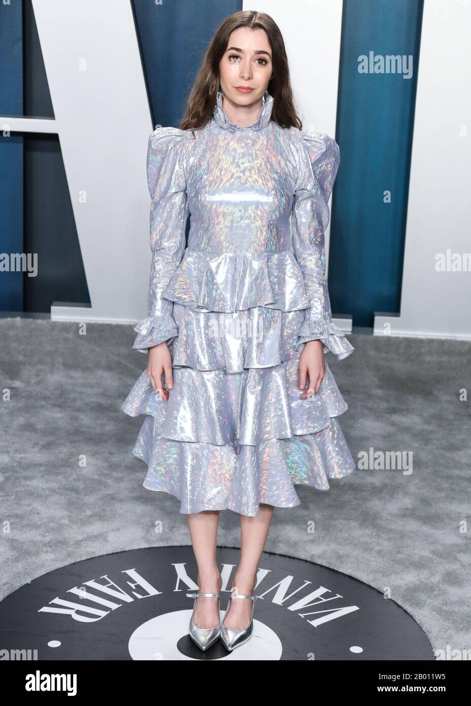 cristin milioti metallic dress Cristin Milioti Wows in Metallic Dress at 'The Penguin' Premiere