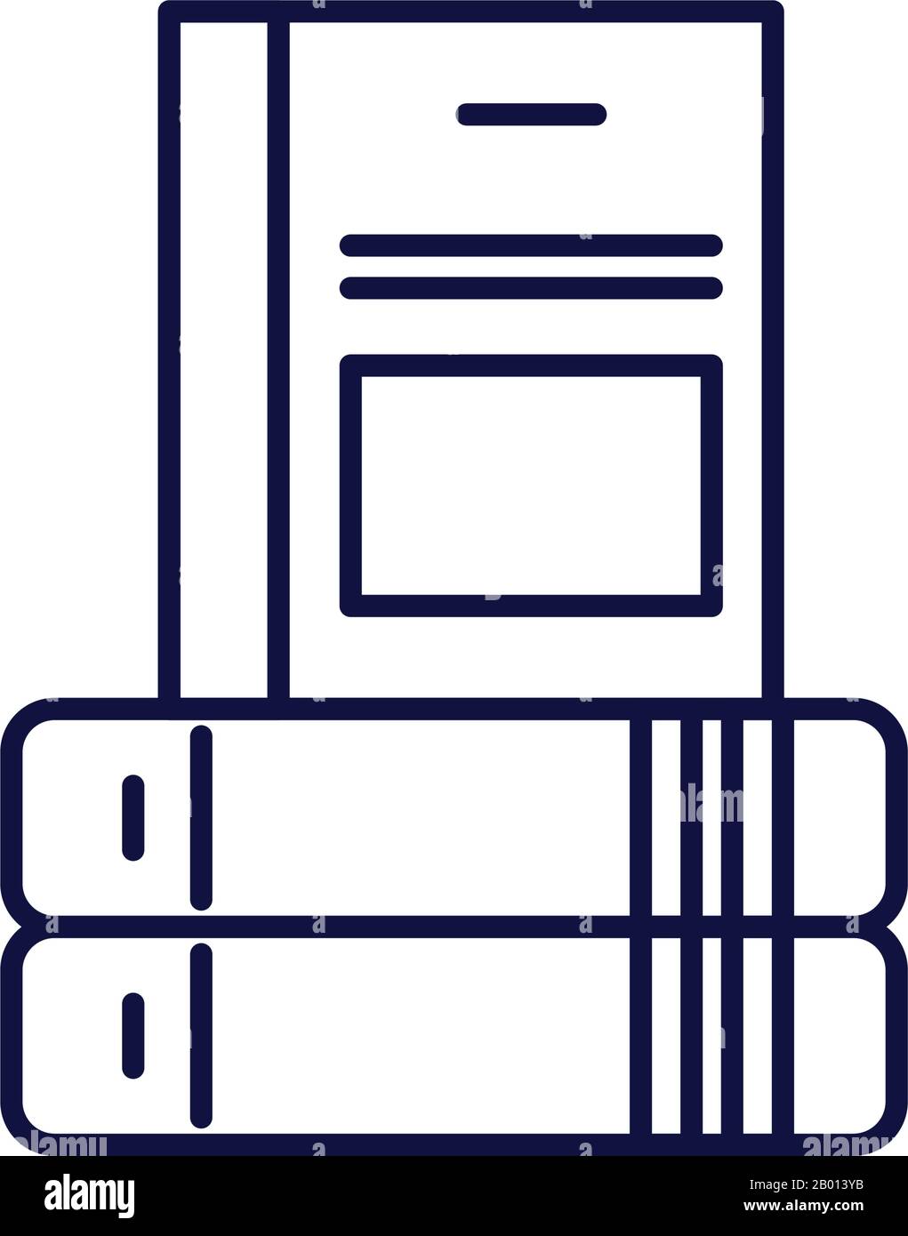 books line style icon design, Education literature read library school ...