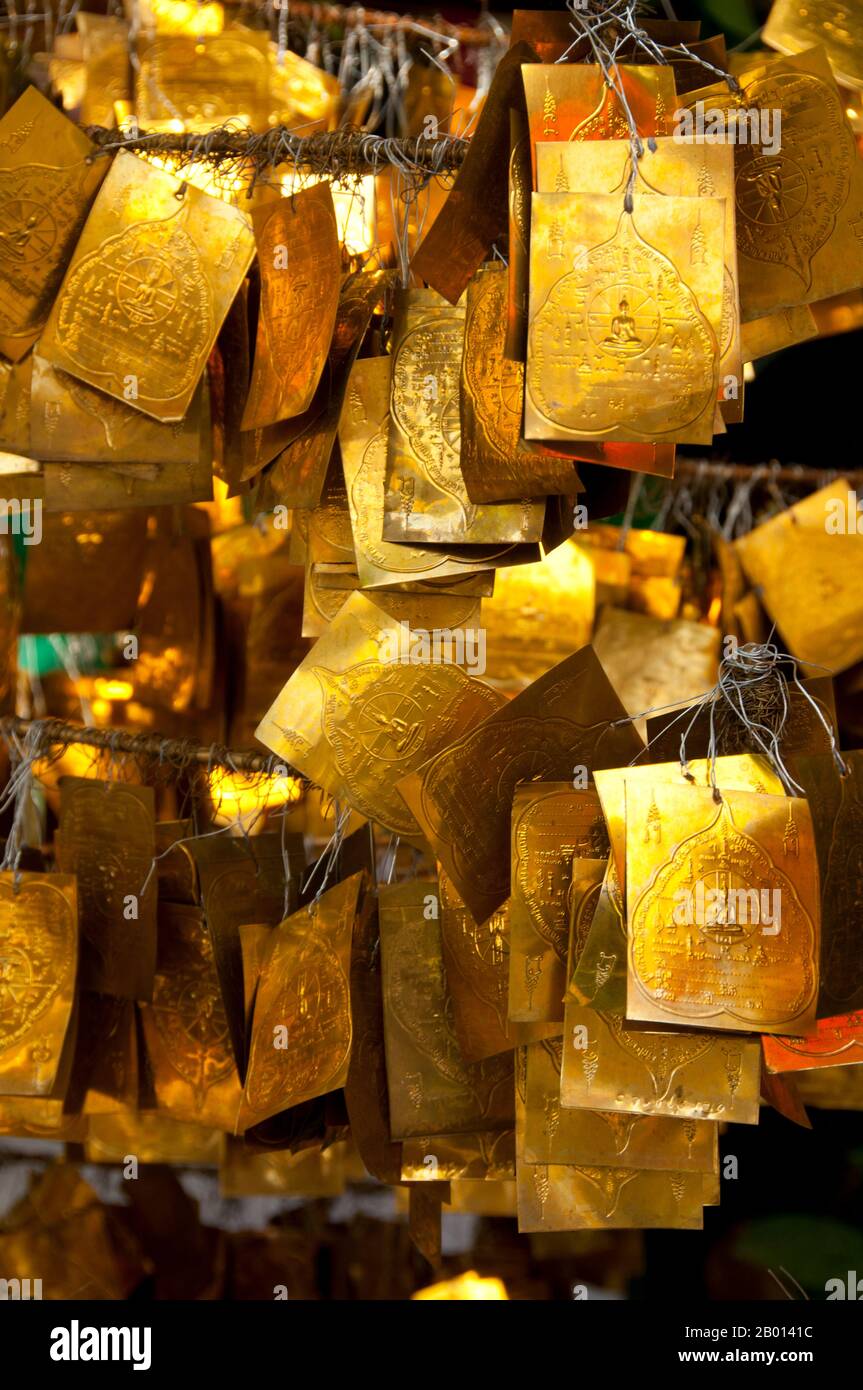 Thailand Bai Po Thong Or Golden Bo Tree Leaves Wat Phrathat Doi Kham 