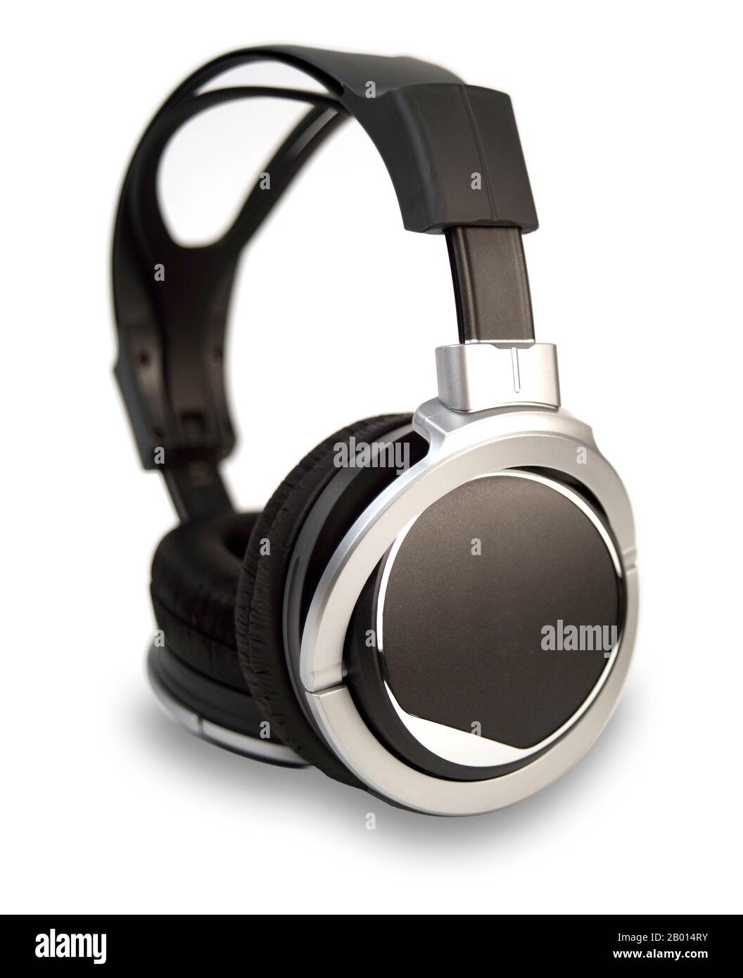 Retro headphones isolated on white background Stock Photo - Alamy