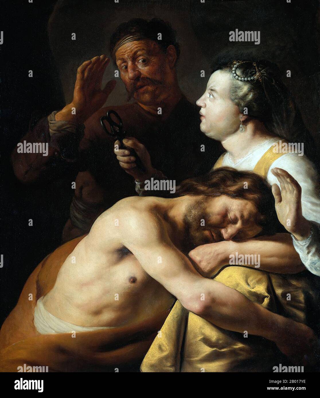 Netherlands/Israel: 'Samson And Delilah'. Oil On Canvas Painting By Jan  Lievens (24 October 1607 - 4 June 1674), C. 1630-1635. In The Classic Tale  From The Hebrew Bible, Or Christian Old Testament,