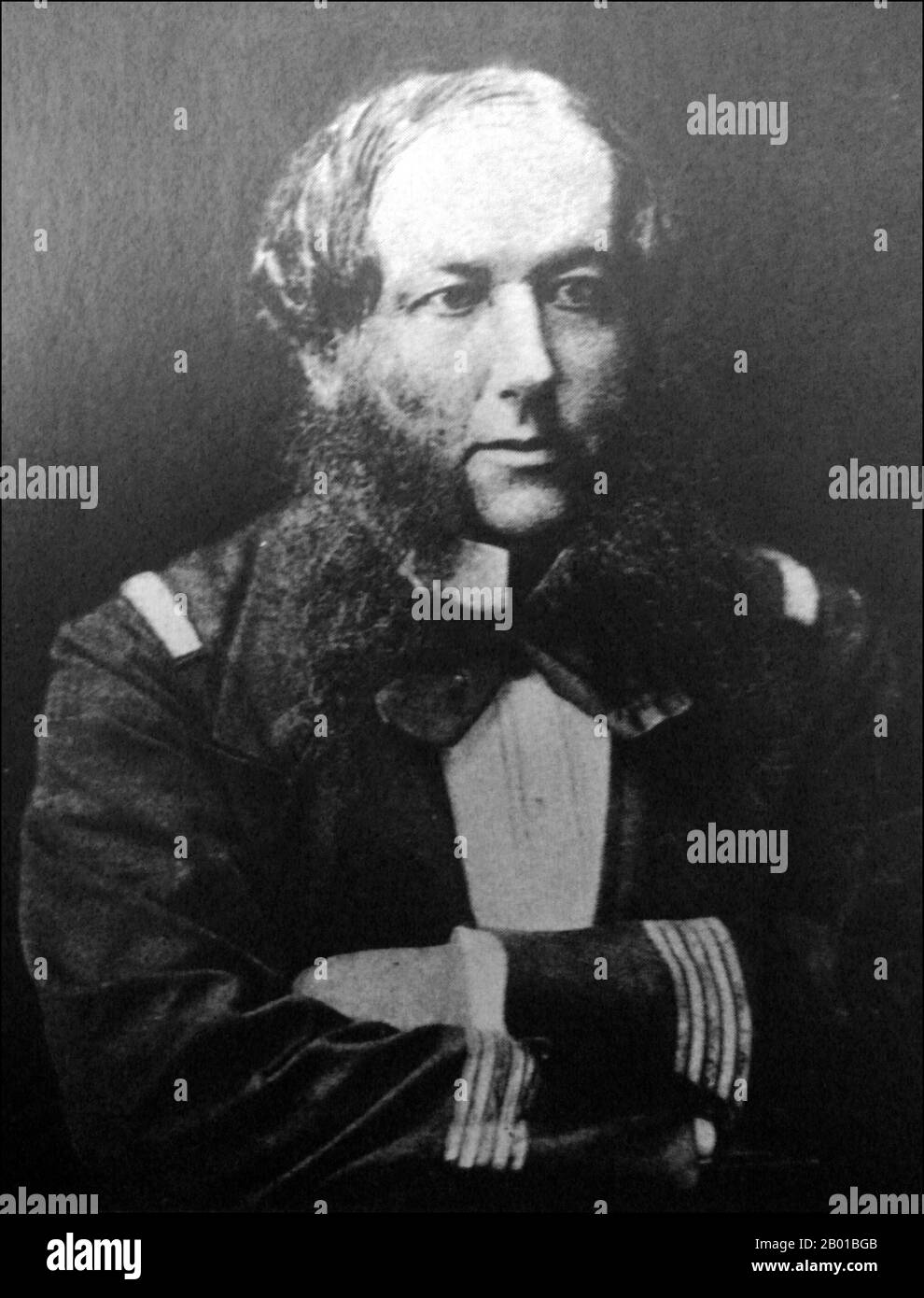 France/Vietnam: Henri Laurent Rivière (1827-1883), French naval officer, writer and imperialist. Photograph, 1870s.  Henri Laurent Rivière was a French naval officer and writer, chiefly remembered today for his role in advancing the French conquest of Tonkin (northern Vietnam) in the 1880s. Rivière's seizure of the citadel of Hanoi in April 1882 inaugurated a period of undeclared hostilities between France and China that culminated two years later in the Sino-French War (1884-1885). Stock Photo