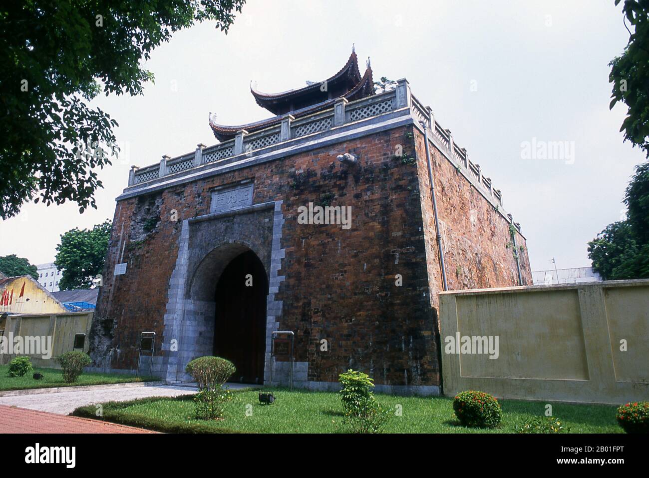 Vietnam: Cua Bac Gate, Hanoi Citadel, Hanoi.  The Hanoi Citadel was constructed in 1010 by Emperor Ly Thai To of the Ly Dynasty. He moved the capital from Hoa Lu to Thang Long, the modern day Hanoi. Stock Photo