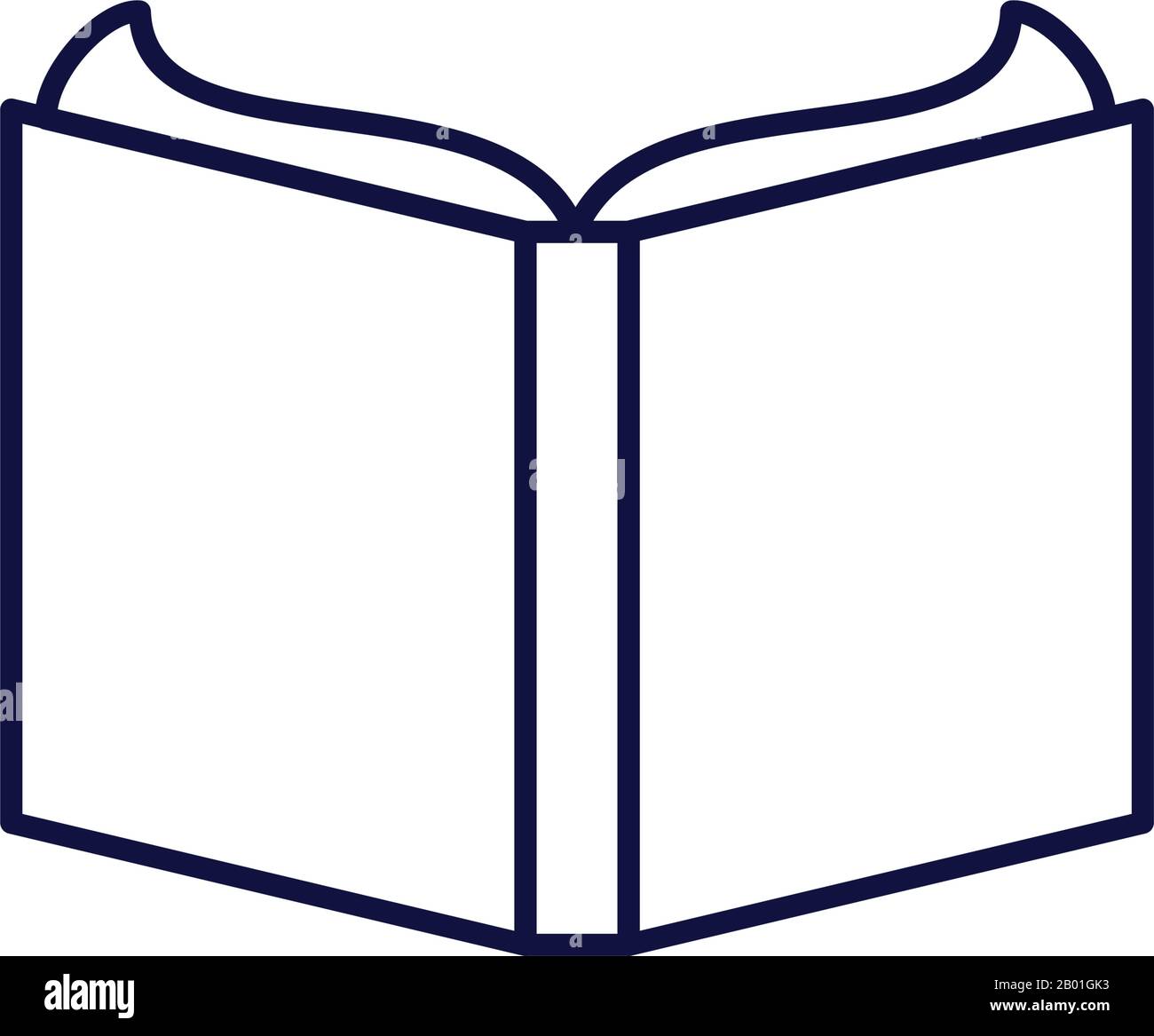 open book line style icon design, Education literature read library ...