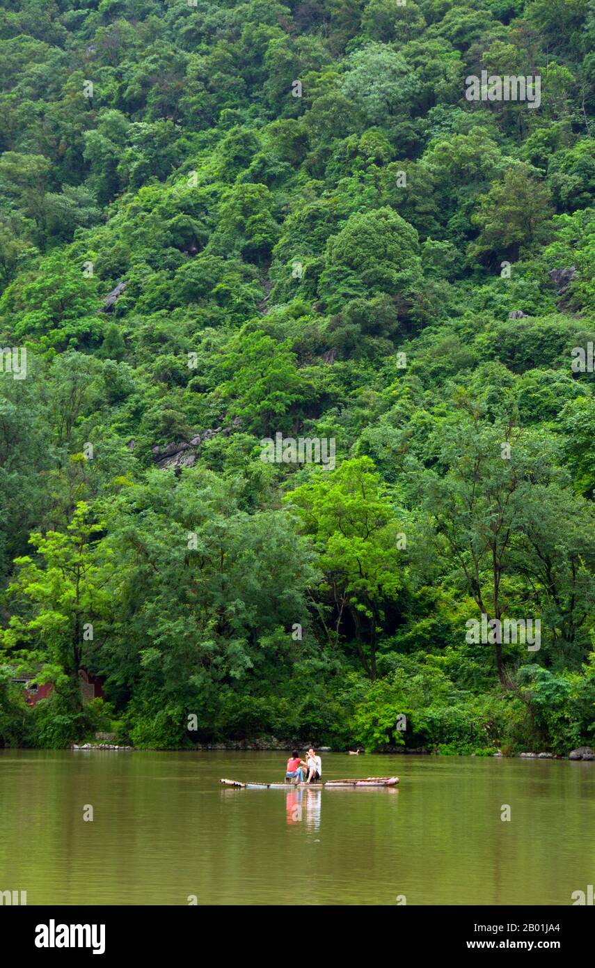 China Pleasure Boats On The Lake Next To The Reed Flute Cave Guilin china-pleasure-boats-on-the-lake-next-to-the-reed-flute-cave-guilin