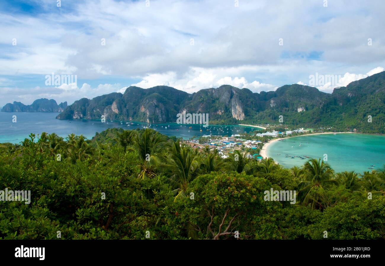 Thailand asia viewpoint phi phi don island krabi province hi-res stock ...