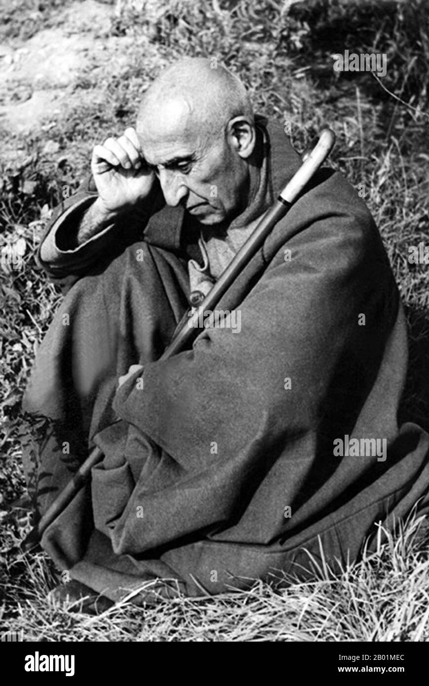 Iran/Persia: Mohammad Mosaddegh or Mosaddeq (16 June 1882 – 5 March 1967), Prime Minister of Iran from 1951 until being overthrown in a coup d'état in 1953. Ahmadabad, 1967.  The Mossadeq administration introduced a wide range of social reforms but was most notable for its nationalisation of the Iranian oil industry, which had been under British control since 1913 through the Anglo-Persian Oil Company.  Mosaddegh was removed from power in a coup on 19 August 1953, organised and carried out by the United States CIA at the request of British MI6. Stock Photo