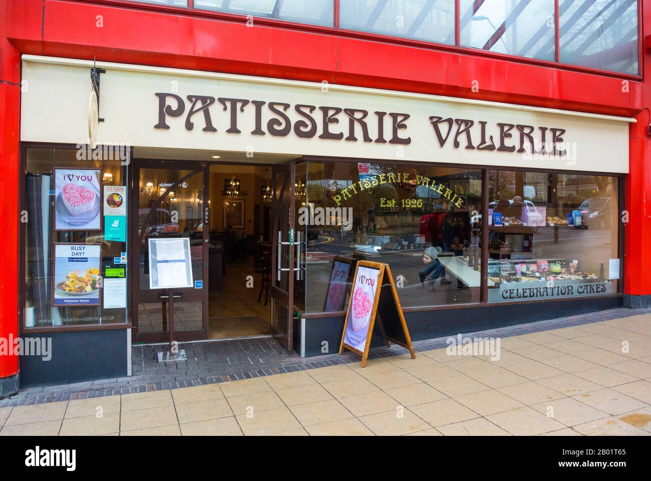 Patisserie Valerie Cafe and Shop, Sheffield Stock Photo