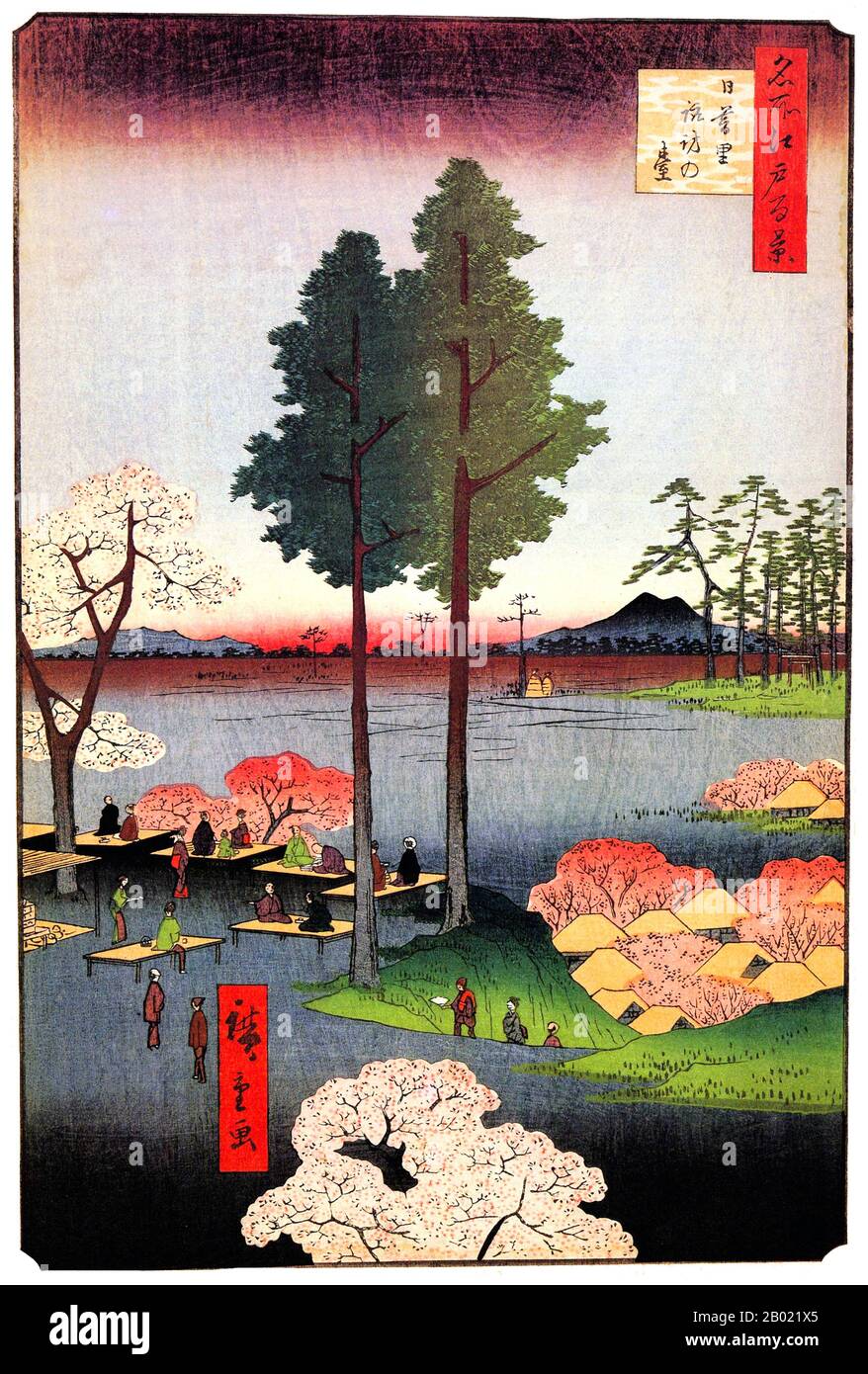 Hiroshige S One Hundred Famous Views Of Edo 名所江戸百景 Actually Composed Of 118 Woodblock Landscape And Genre Scenes Of Mid 19th Century Tokyo Is One Of The Greatest Achievements Of Japanese Art The Series
