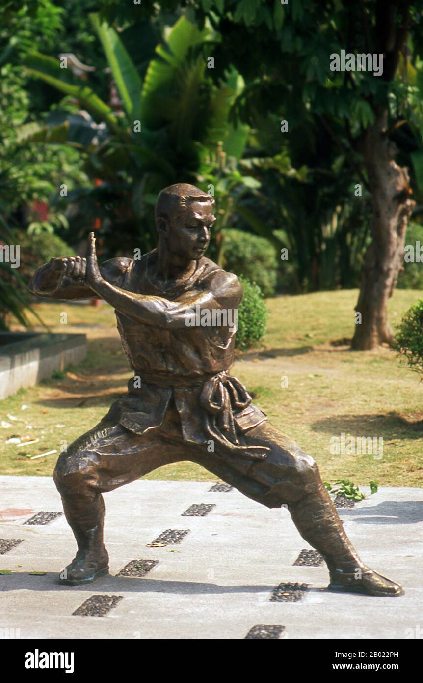 Foshan dates back to the 7th century CE and has been famous for its ceramics, porcelain and pottery industry since the Song Dynasty (960 - 1276 CE). It is also famous for its martial arts. It contains numerous Wing Chun schools where many come to train and spar. Stock Photo