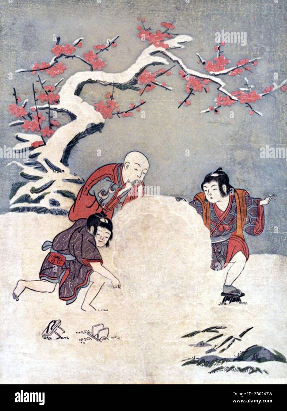 Japan ukiyo e children hi-res stock photography and images