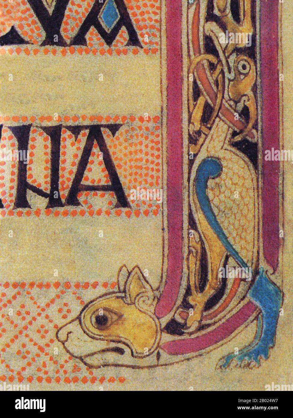 Illuminated manuscript anglo saxon hi-res stock photography and