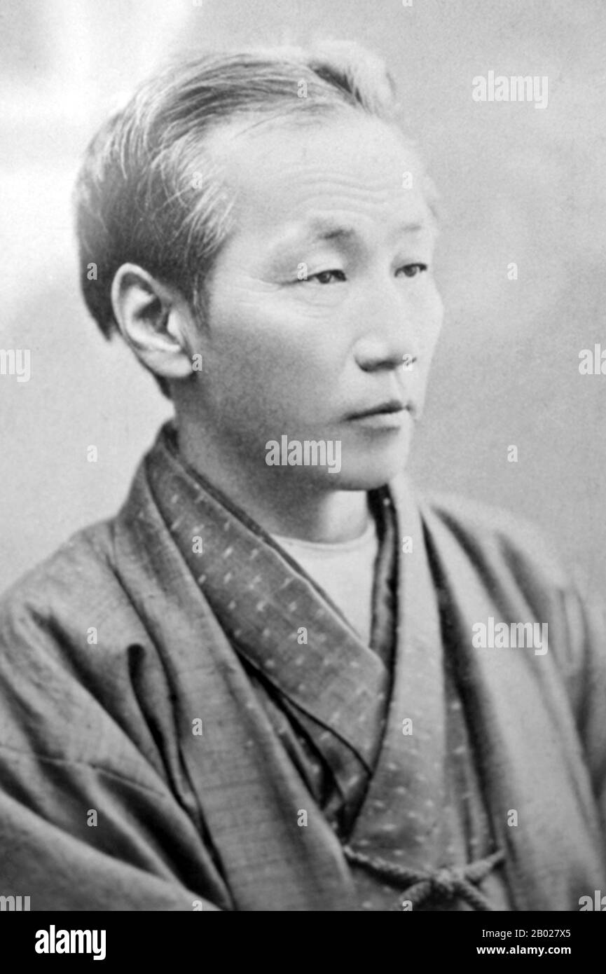 Ueno Hikoma (上野 彦馬, October 15, 1838 – May 22, 1904) was a pioneer Japanese photographer, born in Nagasaki. He is noted for his fine portraits, often of important Japanese and foreign figures, and for his excellent landscapes, particularly of Nagasaki and its surroundings. Ueno was a major figure in nineteenth-century Japanese photography as a commercially and artistically successful photographer and as an instructor. Stock Photo