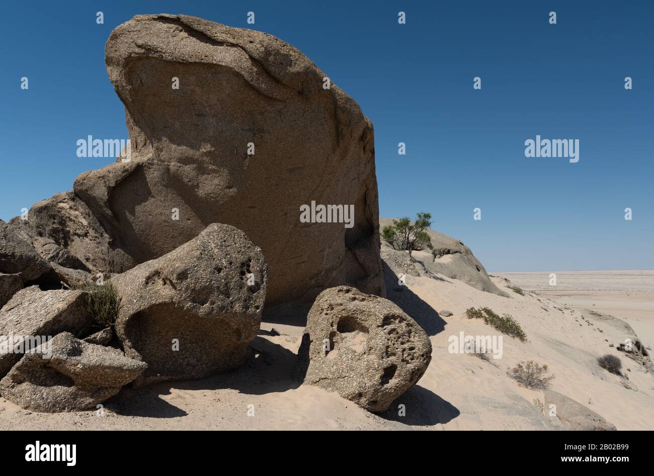 rocks in the desert of Namibia Stock Photo