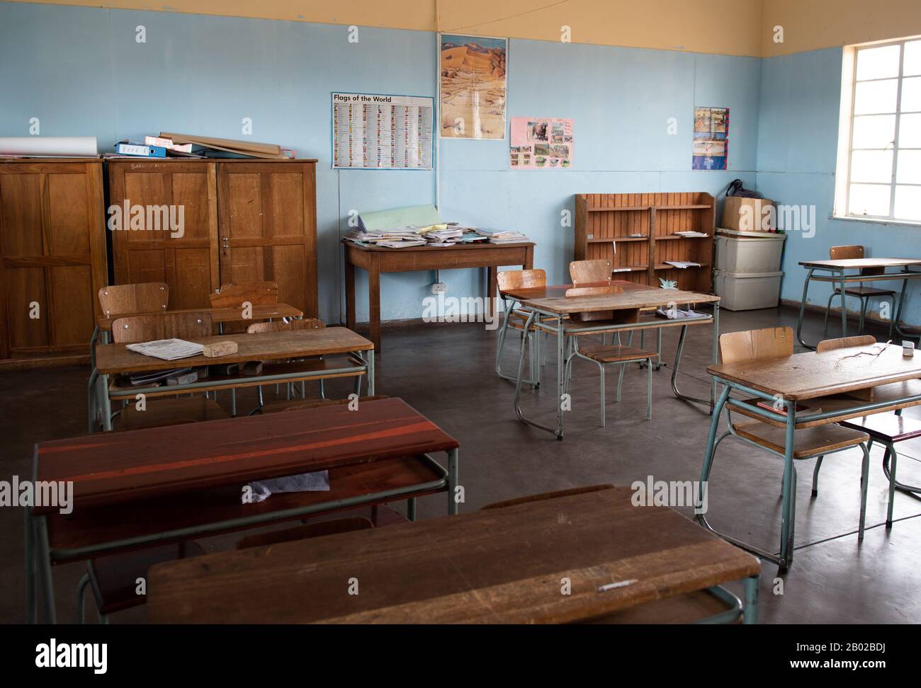 Classroom in Namibia, Kalahari Stock Photo - Alamy