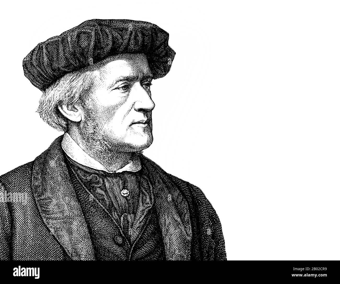 Wilhelm Richard Wagner 1813 - 1883, a German composer, playwright, philosopher, Stock Photo
