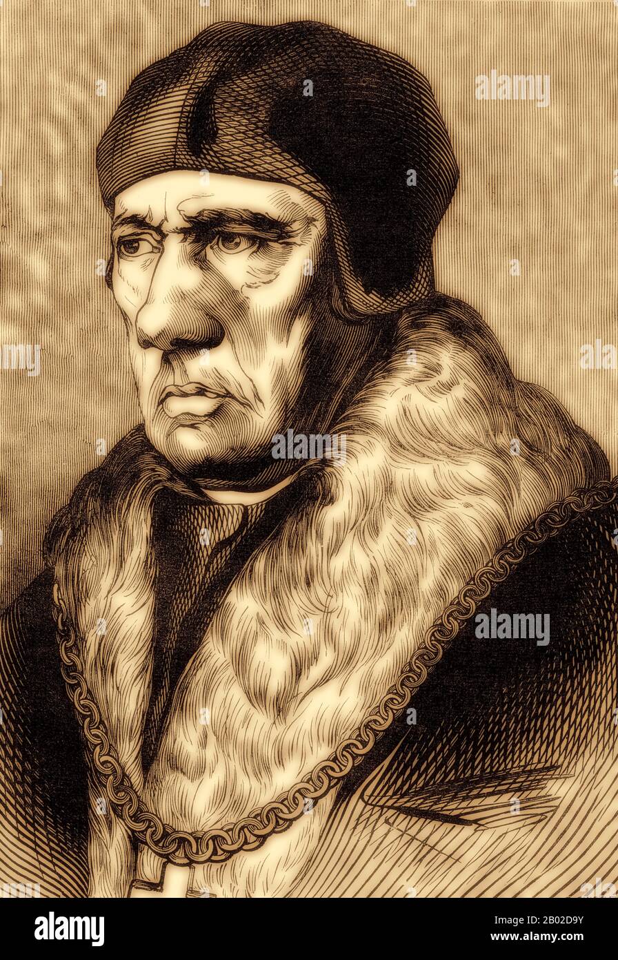 Sir Thomas More, Thomas Morus or More, 1478 - 1535, an English statesman Stock Photo