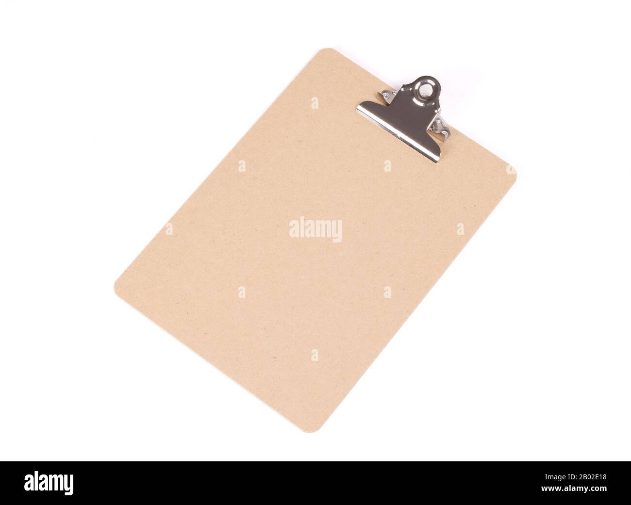 Wooden clipboard isolated on a white background Stock Photo - Alamy