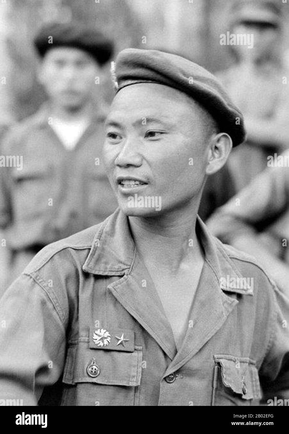 Vang Pao (Hmong: Vaj Pov; 8 December 1929 – 6 January 2011) was a Lieutenant General in the Royal Lao Army and leading figure in the American 'Secret War' in Laos (1964-1973). He was a leader in the Hmong American community in the United States. Stock Photo