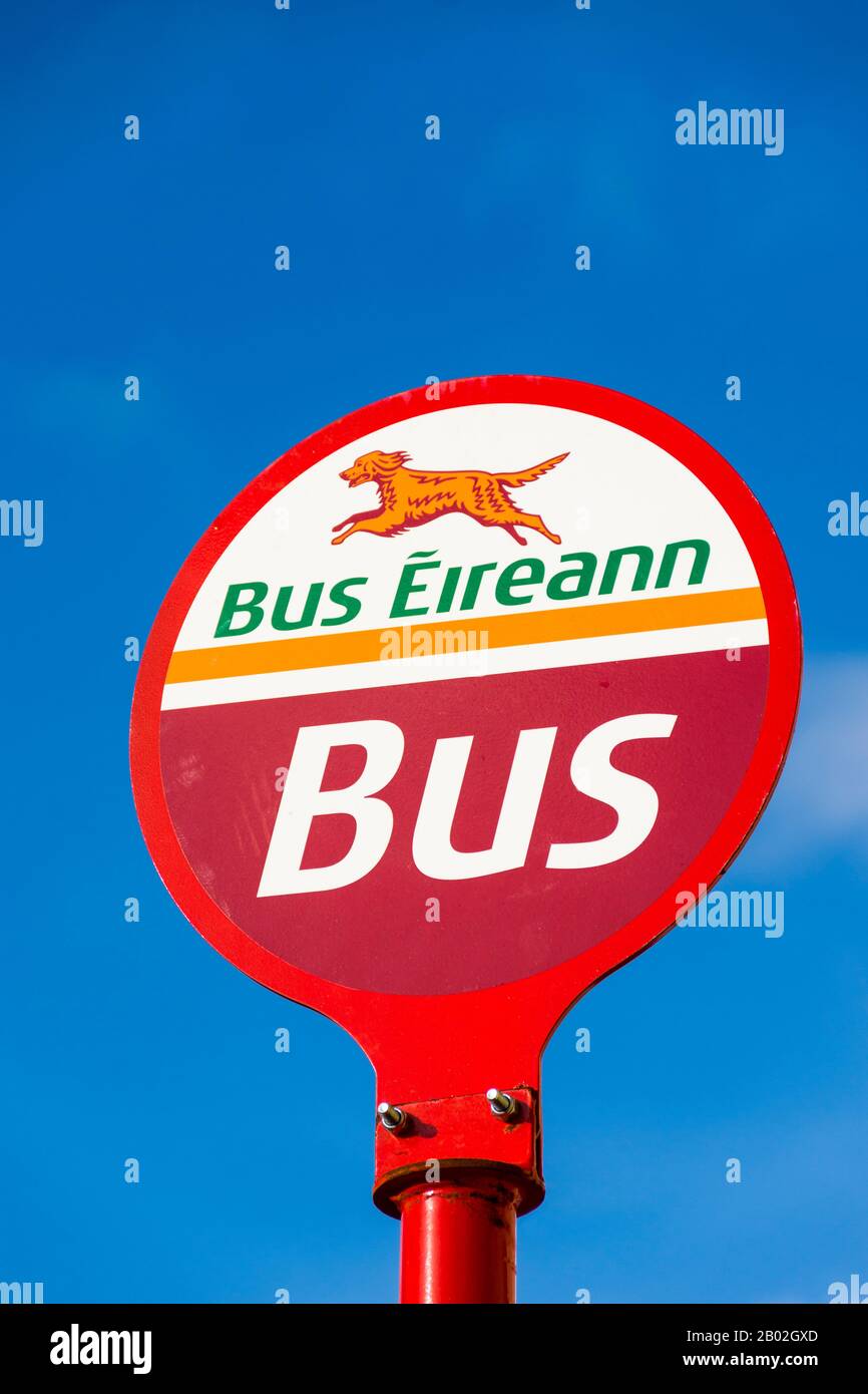 Bus Éireann is a bus and coach operator providing services throughout the Republic of Ireland. It is a subsidiary of Córas Iompair Éireann. Stock Photo