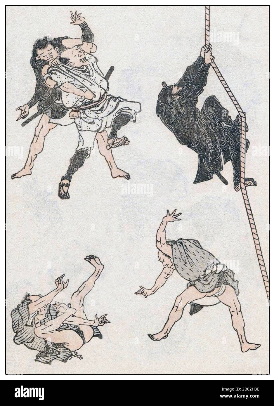 A ninja (忍者) or shinobi (忍び) was a covert agent or mercenary in feudal Japan who specialized in unorthodox warfare. The functions of the ninja included espionage, sabotage, infiltration, and assassination, and open combat in certain situations.  Their covert methods of waging war contrasted the ninja with the samurai, who observed strict rules about honor and combat. The shinobi proper, a specially trained group of spies and mercenaries, appeared in the Sengoku or 'warring states' period, in the 15th century, but antecedents may have existed in the 14th century, and possibly even in the 12th c Stock Photo