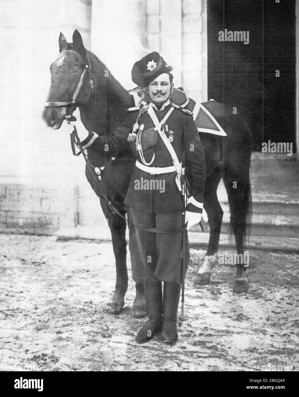 At the outbreak of World War I the mounted Cossacks made up 38 regiments, plus some infantry battalions and 52 horse artillery batteries. By 1916 their wartime strength had expanded to 160 regiments plus 176 independent sotnias (squadrons), the latter employed as detached units. While about a third of the regular Russian cavalry was dismounted in 1916 to serve as infantry, the Cossack arm remained essentially unaffected by modernization.  In the Russian Civil War that followed the October Revolution, various Cossacks supported each side of the conflict. Cossacks formed the core of the White Ar Stock Photo
