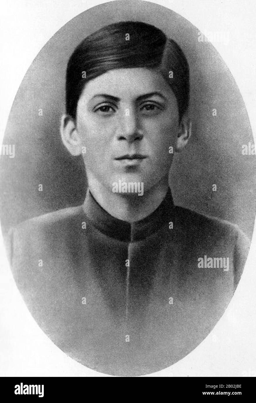 Joseph Vissarionovich Stalin (18 December 1878 – 5 March 1953) was the first General Secretary of the Communist Party of the Soviet Union's Central Committee from 1922 until his death in 1953. While formally the office of the General Secretary was elective and was not initially regarded as top position in the Soviet state, after Vladimir Lenin's death in 1924, Stalin managed to consolidate more and more power in his hands, gradually putting down all opposition groups within the party.  Stalin's idea of socialism in one country became the primary line of the Soviet politics. He dominated Soviet Stock Photo