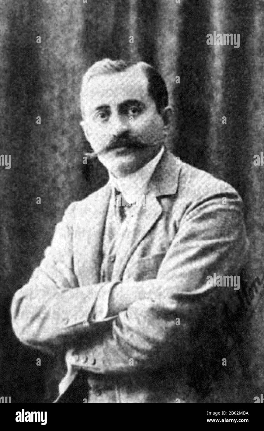 Behaeddin Shakir or Bahaeddin Shakir was a founding member of the Committee of Union and Progress (CUP). At the end of World War I, he was detained with other members of the CUP, first by the local Ottoman court martial and then by the British government. He was then sent to Malta pending military trials for crimes against humanity, which never materialized, and was subsequently exchanged by the British for hostages held by Turkish forces.  In the autumn of 1919, the Armenian Revolutionary Federation (ARF), part of the Armenian national liberation movement, ruled to punish the perpetrators of Stock Photo