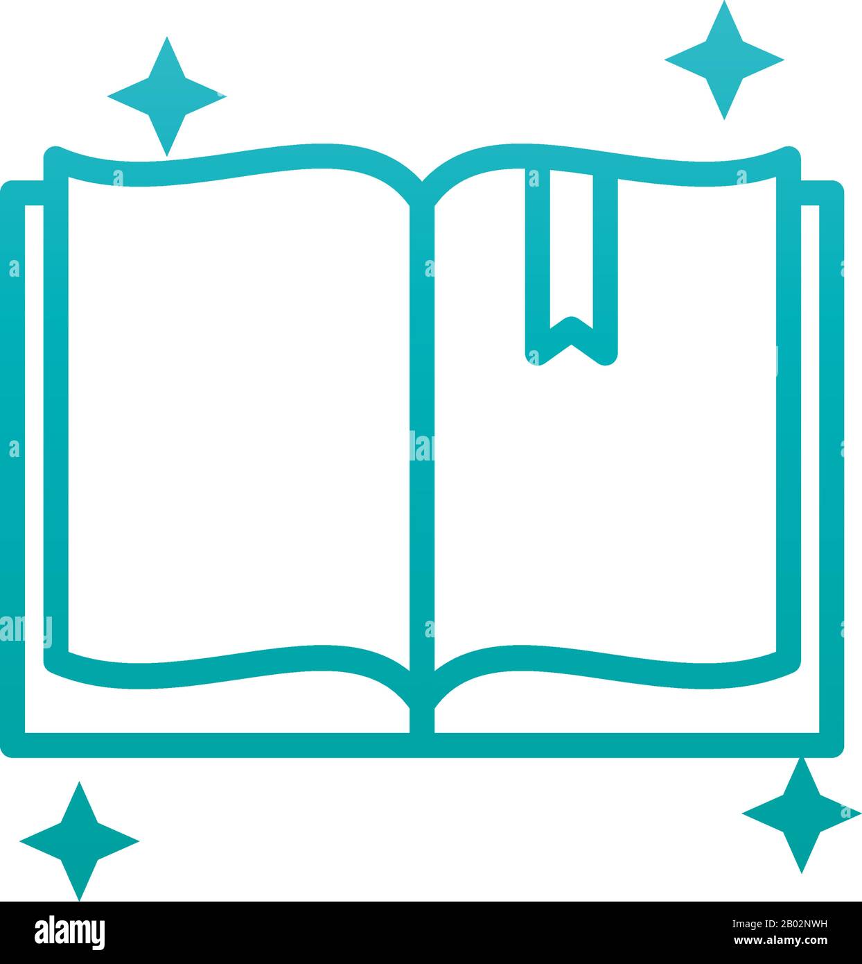 book gradient style icon design, Education literature read library ...