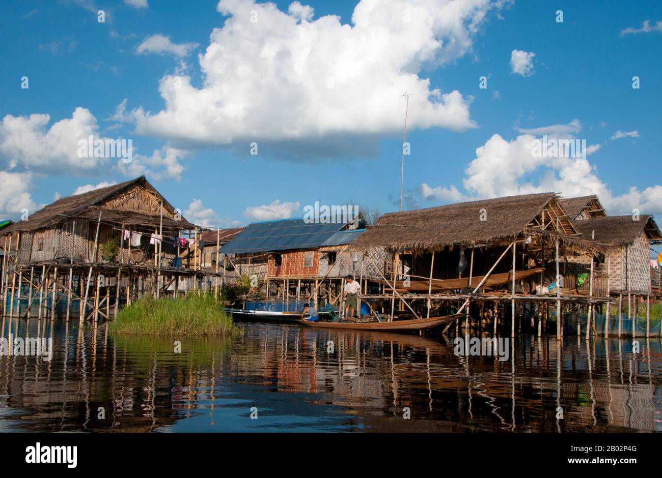 Inle Lake is a freshwater lake located in the Nyaungshwe Township of  Taunggyi District of Shan State, part of Shan Hills in Myanmar (Burma). It  is the second largest lake in Myanmar