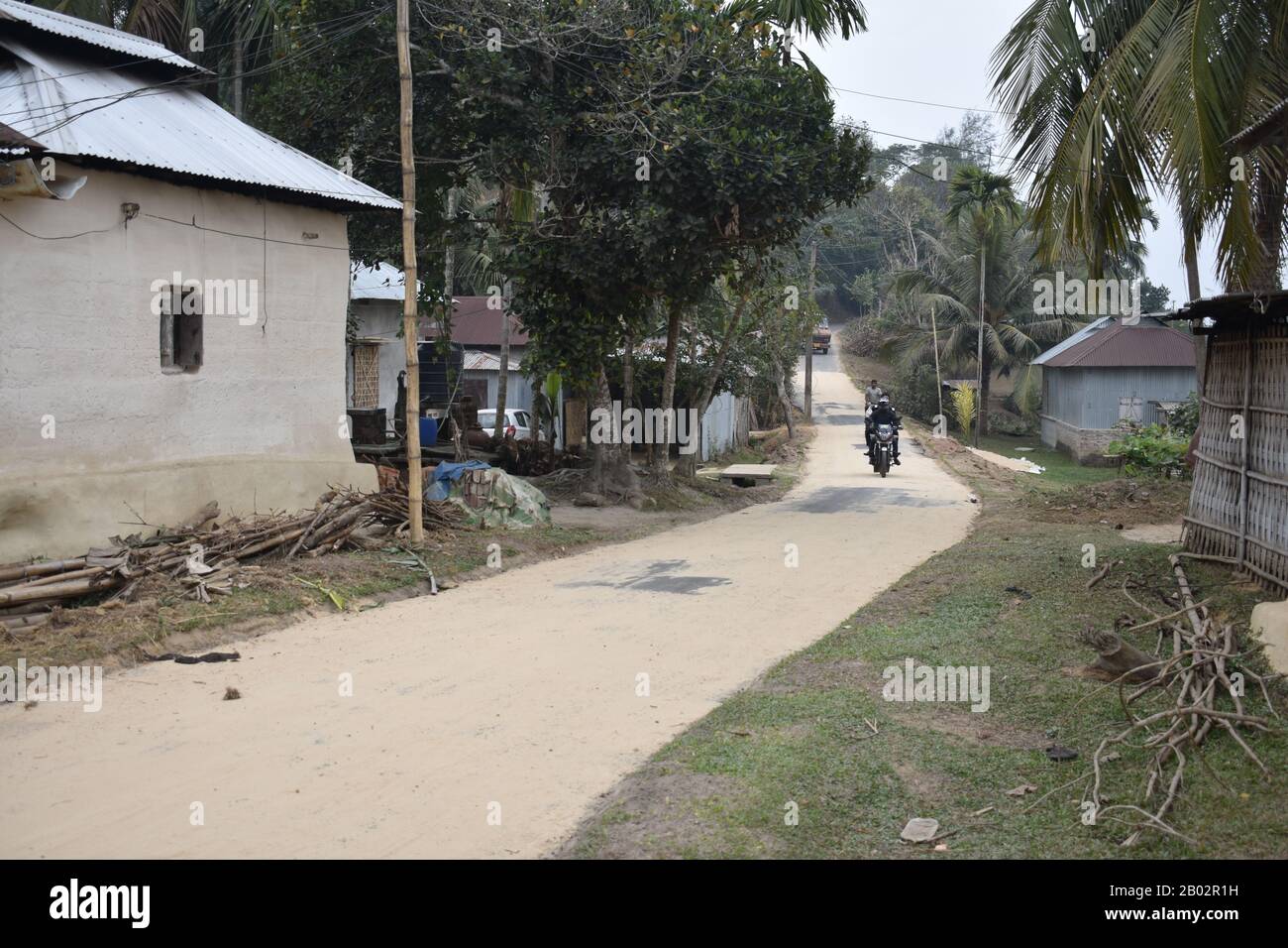 A Village Road in Tripura Stock Photo
