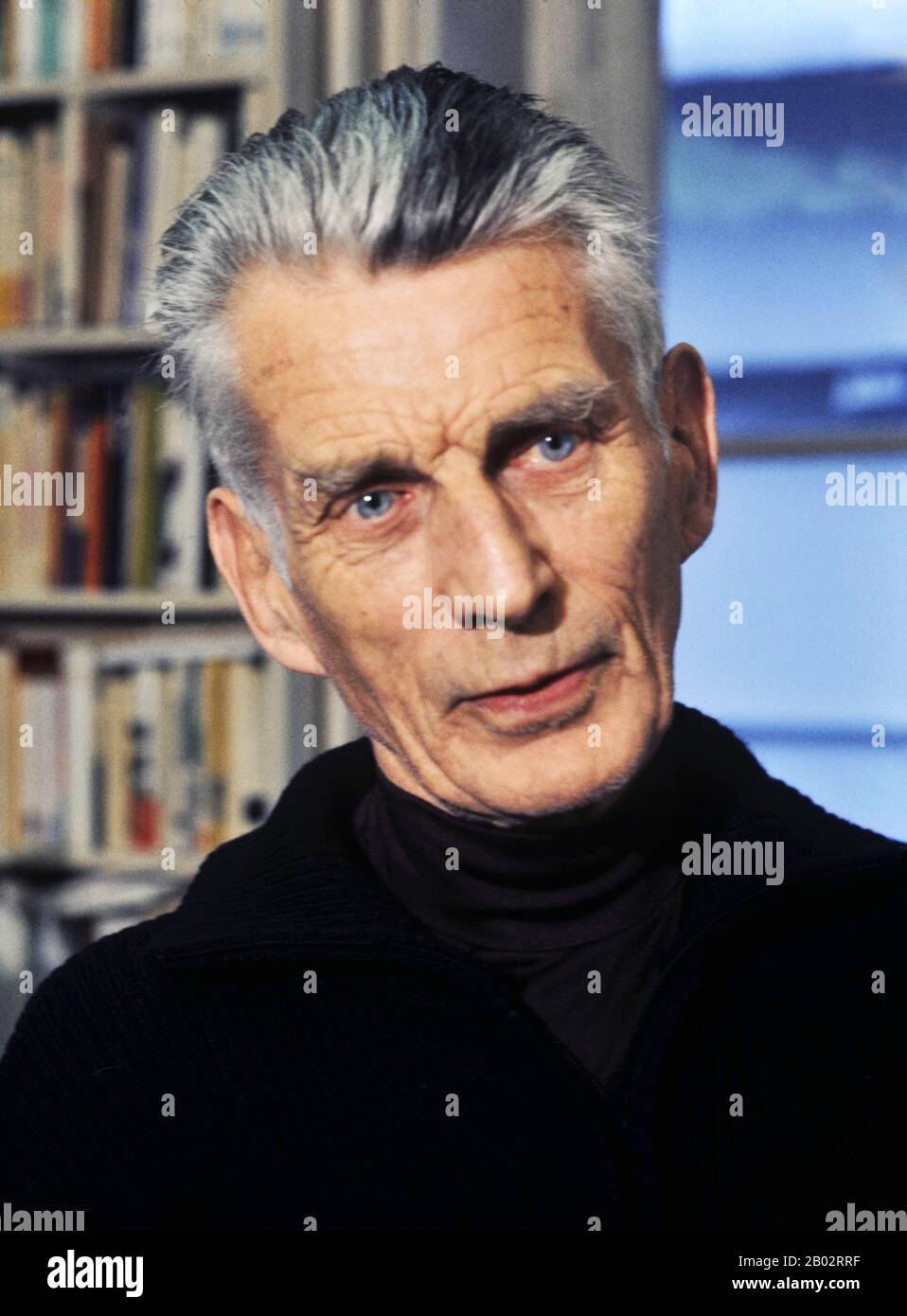 Samuel Barclay Beckett (13 April 1906 – 22 December 1989) was an Irish avant-garde novelist, playwright, theatre director, and poet, who lived in Paris for most of his adult life and wrote in both English and French. His work offers a bleak, tragicomic outlook on human nature, often coupled with black comedy and gallows humour.  Beckett is widely regarded as among the most influential writers of the 20th century. He is considered one of the last modernists. As an inspiration to many later writers, he is also sometimes considered one of the first postmodernists.  Beckett was awarded the 1969 No Stock Photo