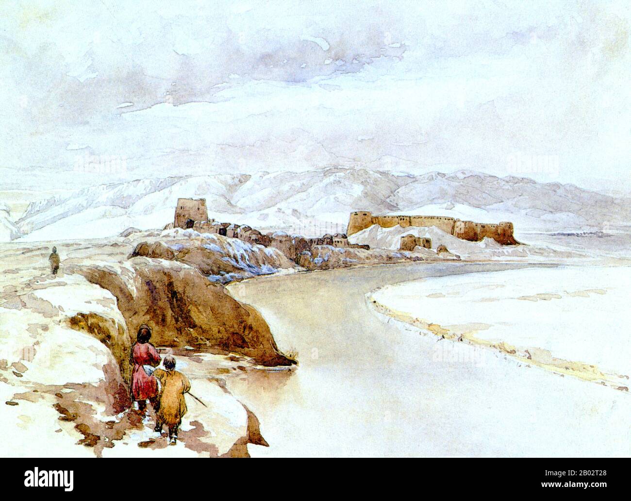Bala Murghab, also called Morghab, is a village in Badghis Province in north-western Afghanistan. It is the district center for the Murghab District.  Colonel Sir Thomas Hungerford Holdich, KCMG, KCIE, CB (1843–1929) was an English geographer and president of the Royal Geographical Society. He is best known as Superintendent of Frontier Surveys in British India and author of numerous books, including The Gates of India, The Countries of the King's Award and Political Frontiers and Boundary Making. Stock Photo