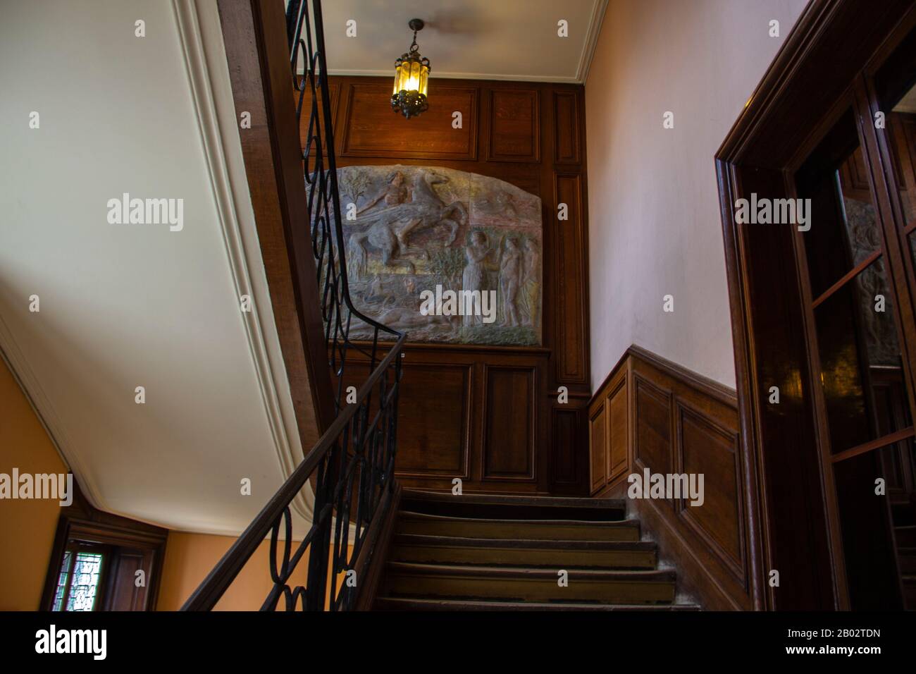 Victor Hugo apartment staircase, Paris Stock Photo