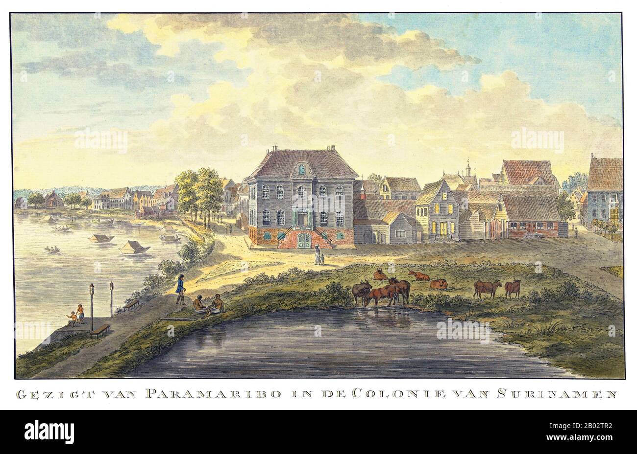 The smallest country in South America, Suriname's diversity began in the 16th century when French, Spanish and English explorers visited the area. A century later, plantation colonies were established by the Dutch and English along the many rivers in the fertile Guyana plains.  Disputes arose—as ever—between the Dutch and the English. In 1667, the Dutch decided to keep the nascent plantation colony of Suriname from the English, resulting from the Treaty of Breda. The English were left with New Amsterdam, a small trading post in North America, which later became New York City.  As a plantation Stock Photo