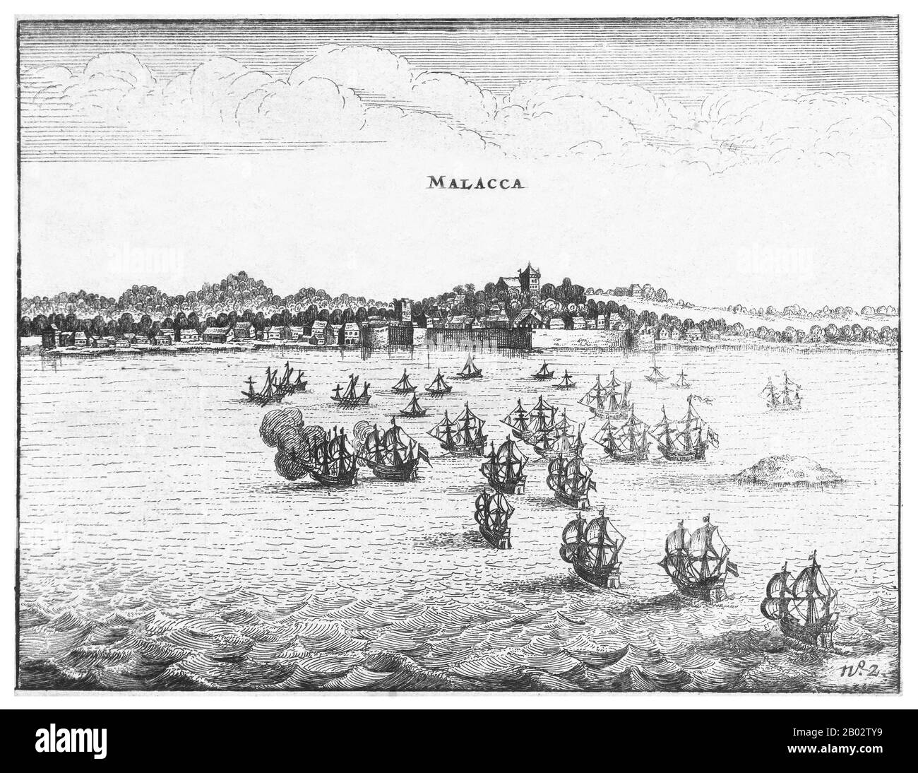 The Dutch East India Company (VOC) was set up in 1602 to gain a foothold in the East Indies (Indonesia) for the Dutch in the lucrative spice trade, which until that point was dominated by the Portuguese.  It was a chartered company granted a monopoly by the Dutch government to carry out colonial activities in Asia, including establishing colonies in Ceylon (Sri Lanka) and India. Stock Photo