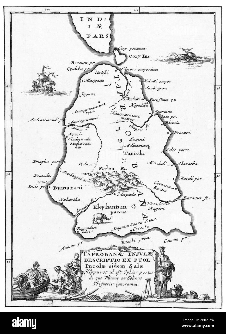 The Dutch East India Company (VOC) was set up in 1602 to gain a foothold in the East Indies (Indonesia) for the Dutch in the lucrative spice trade, which until that point was dominated by the Portuguese.  It was a chartered company granted a monopoly by the Dutch government to carry out colonial activities in Asia, including establishing colonies in Ceylon (Sri Lanka) and India. Stock Photo