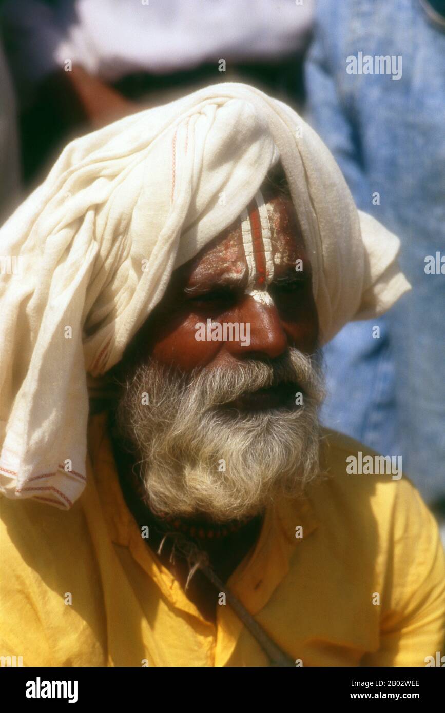 They are known, variously, as sadhus (saints, or 'good ones'), yogis (ascetic practitioners), fakirs (ascetic seeker after the Truth) and sannyasins (wandering mendicants and ascetics). They are the ascetic – and often eccentric – practitioners of an austere form of Hinduism. Sworn to cast off earthly desires, some choose to live as anchorites in the wilderness. Others are of a less retiring disposition, especially in the towns and temples of Nepal's Kathmandu Valley.  If the Vale of Kathmandu seems to boast more than its share of sadhus and yogis, this is because of the number and importance Stock Photo