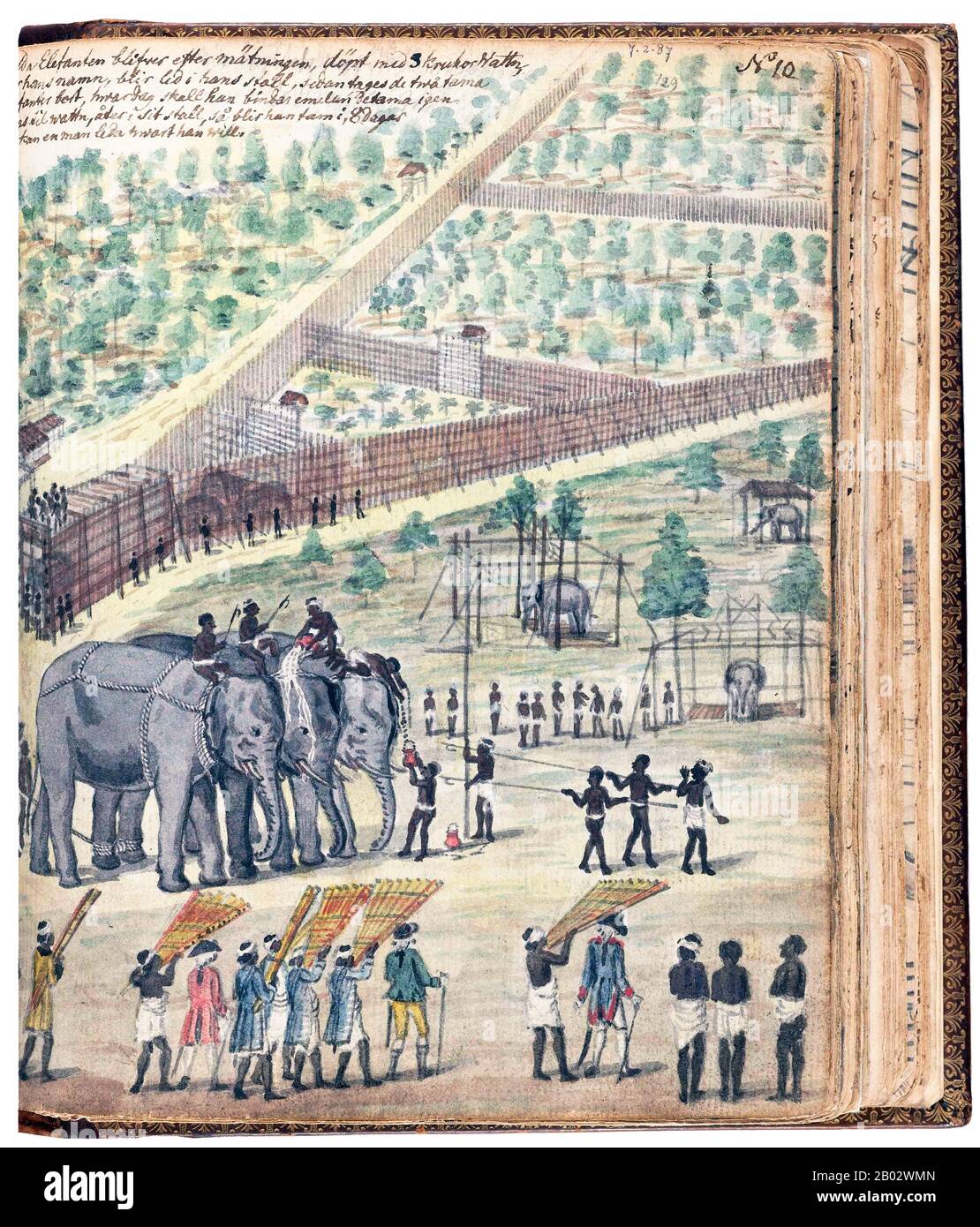 The Dutch East India Company (VOC) was set up in 1602 to gain a foothold in the East Indies (Indonesia) for the Dutch in the lucrative spice trade, which until that point was dominated by the Portuguese.  It was a chartered company granted a monopoly by the Dutch government to carry out colonial activities in Asia, including establishing colonies in Ceylon (Sri Lanka) and India. Stock Photo