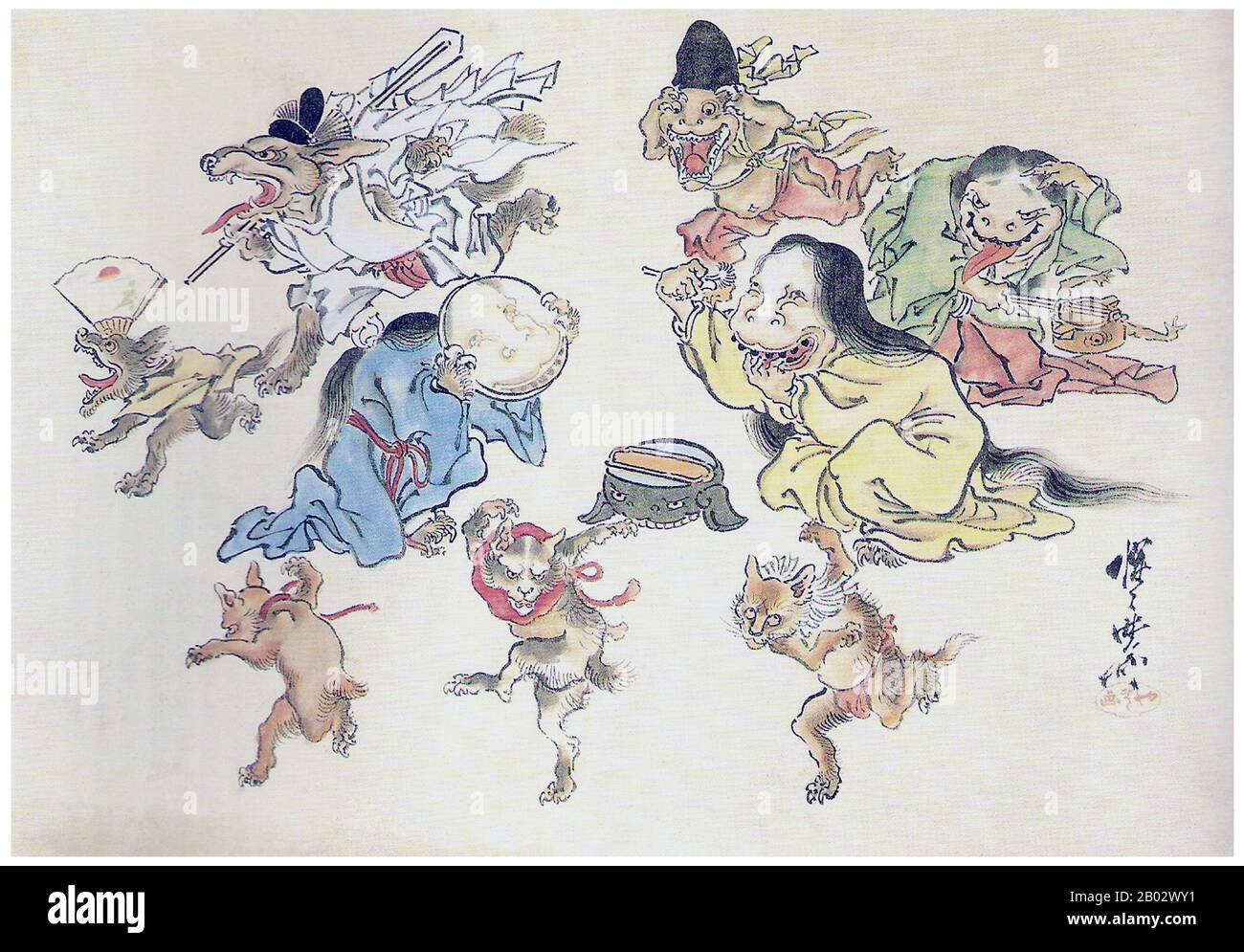 Kawanabe kyosai hi-res stock photography and images - Alamy