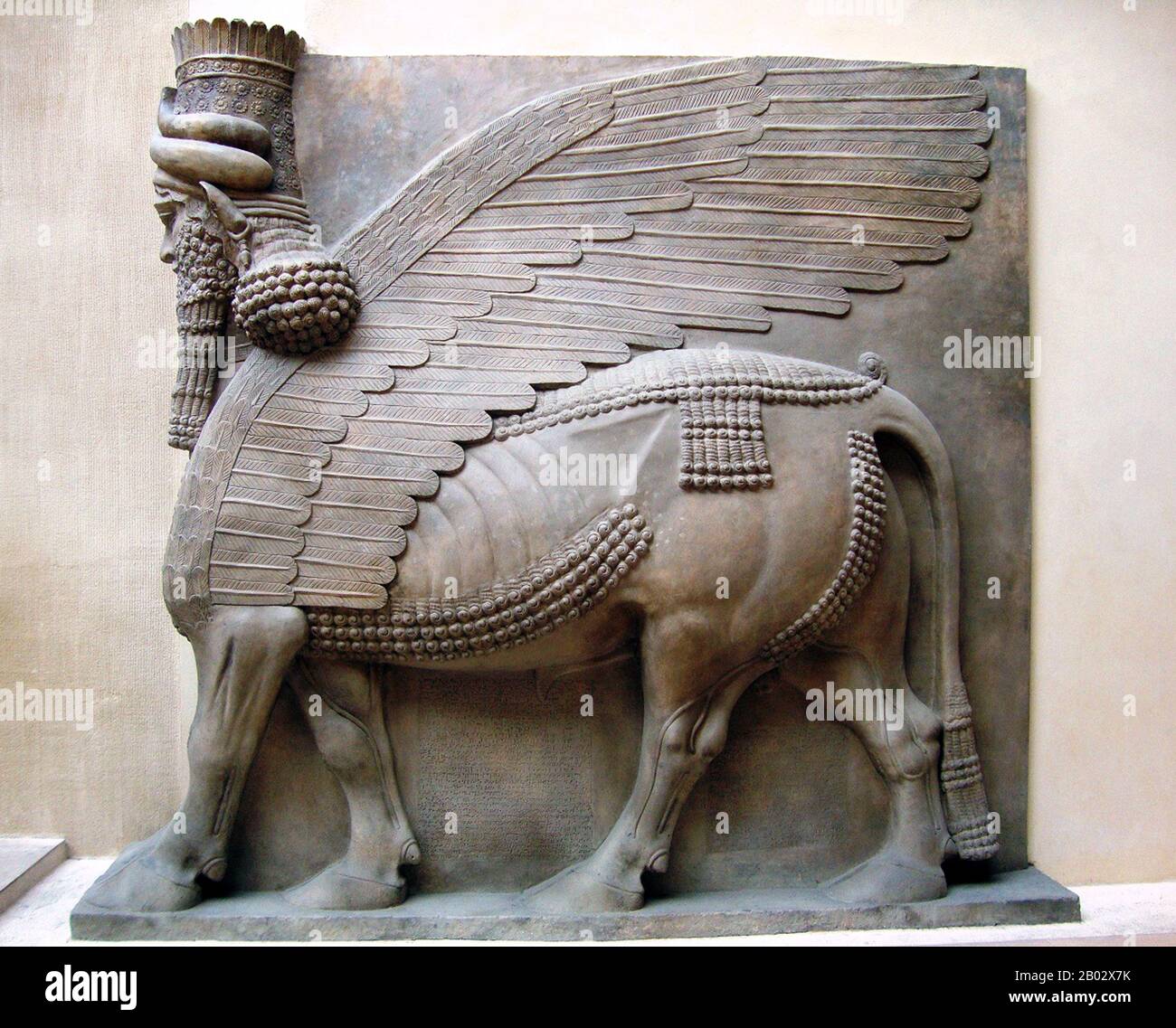 Sargon II was an Assyrian king. Sargon II became the ruler of the Assyrian Empire in 722 BCE after the death of Shalmaneser V.   In his inscriptions, he styles himself as a new man, rarely referring to his predecessors; however he took the name Sharru-kinu ('true king'), after Sargon of Akkad — who had founded the first Semitic Empire in the region some 16 centuries earlier. Sargon is the Biblical form of the name. Stock Photo