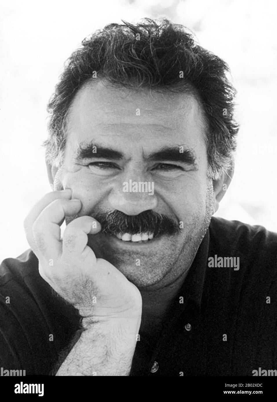 Abdullah Ocalan is one of the founding members of the militant organization the Kurdistan Workers' Party (PKK) in 1978, which is listed as a terrorist organization internationally by some states and organizations, including NATO, the United States and the European Union.  Öcalan was arrested in 1999 by the CIA and Turkish security forces in Nairobi and taken to Turkey, where he was sentenced to death under Article 125 of the Turkish Penal Code, which concerns the formation of armed gangs. The sentence was commuted to aggravated life imprisonment when Turkey abolished the death penalty in suppo Stock Photo