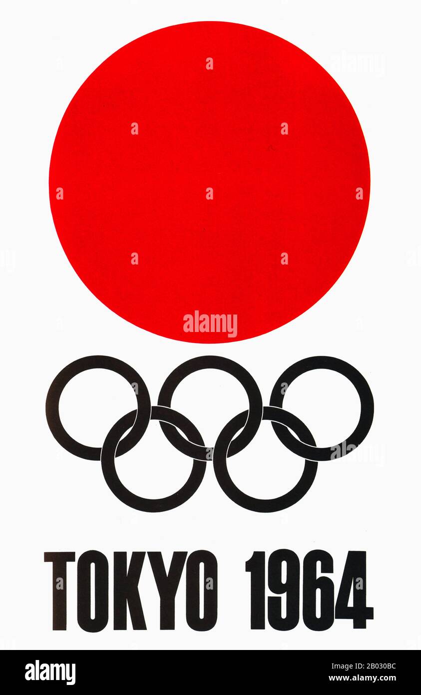 The 1964 Summer Olympics, officially known as the Games of the XVIII Olympiad, was an international multi-sport event held in Tokyo, Japan, from October 10 to 24, 1964.  Tokyo had been awarded the organization of the 1940 Summer Olympics, but this honor was subsequently passed to Helsinki because of Japan's invasion of China, before ultimately being canceled because of World War II. Consequently, the 1964 Summer Games were the first Olympics to be held in Asia. Stock Photo