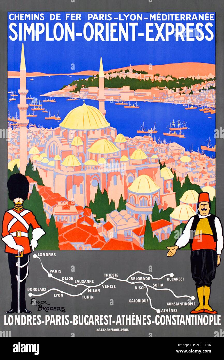 Orient Express Travel Poster Train Vintage Train Print -  Denmark