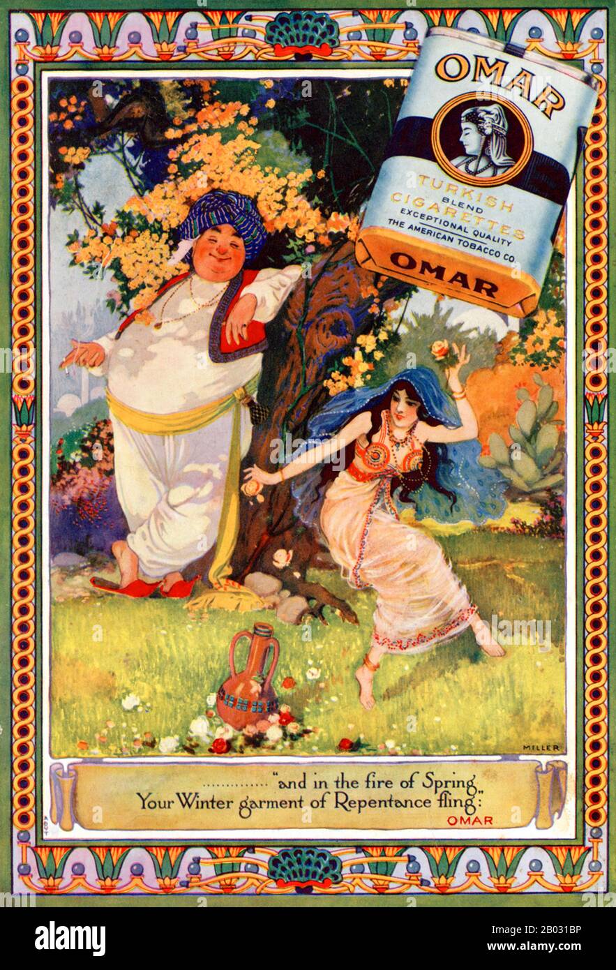 In the early 1900s, manufacturers of Turkish and Egyptian cigarettes