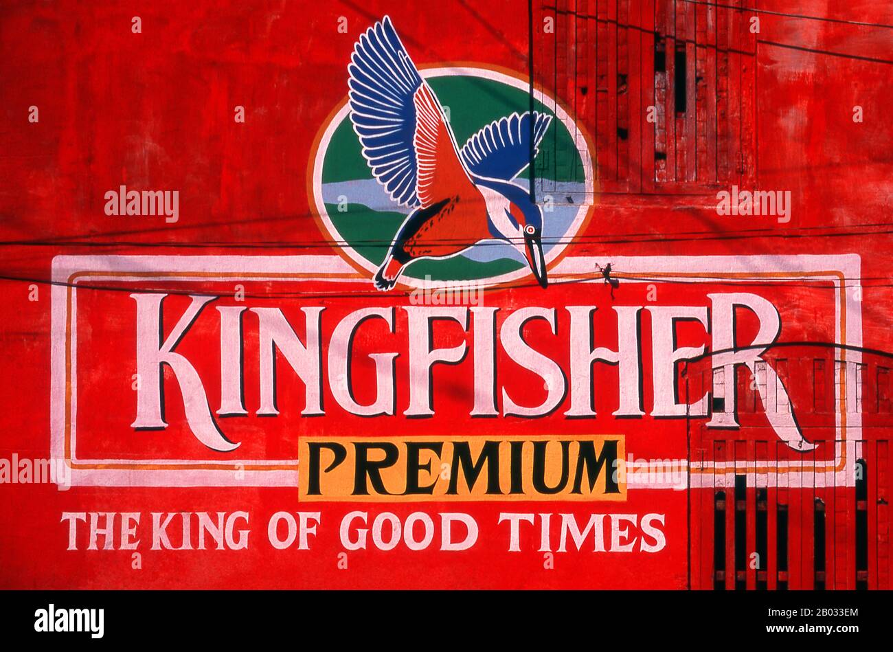 Kingfisher Premium is an Indian beer first launched in 1978. It is now available in more than 50 countries around the world. The United Breweries Group, based in Bengalaru (Bangalore), also brews a number of other Kingfisher beers. Stock Photo