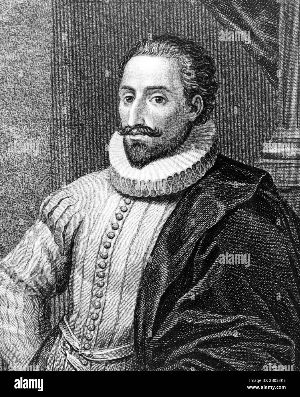 Miguel de Cervantes (29 September 1547 – 22 April 1616), is widely regarded as the greatest writer in the Spanish language and one of the world's pre-eminent novelists.  His major work, Don Quixote, considered to be the first modern European novel, is a classic of Western literature, and is regarded amongst the best works of fiction ever written. His influence on the Spanish language has been so great that the language is sometimes called la lengua de Cervantes ('the language of Cervantes'). Stock Photo
